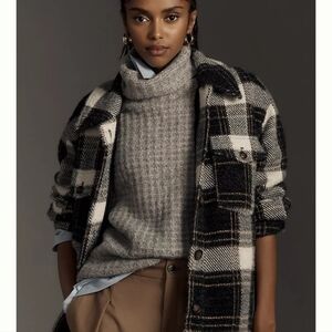 NWOT Anthroplogie Greylin Eyelash Knit Shacket